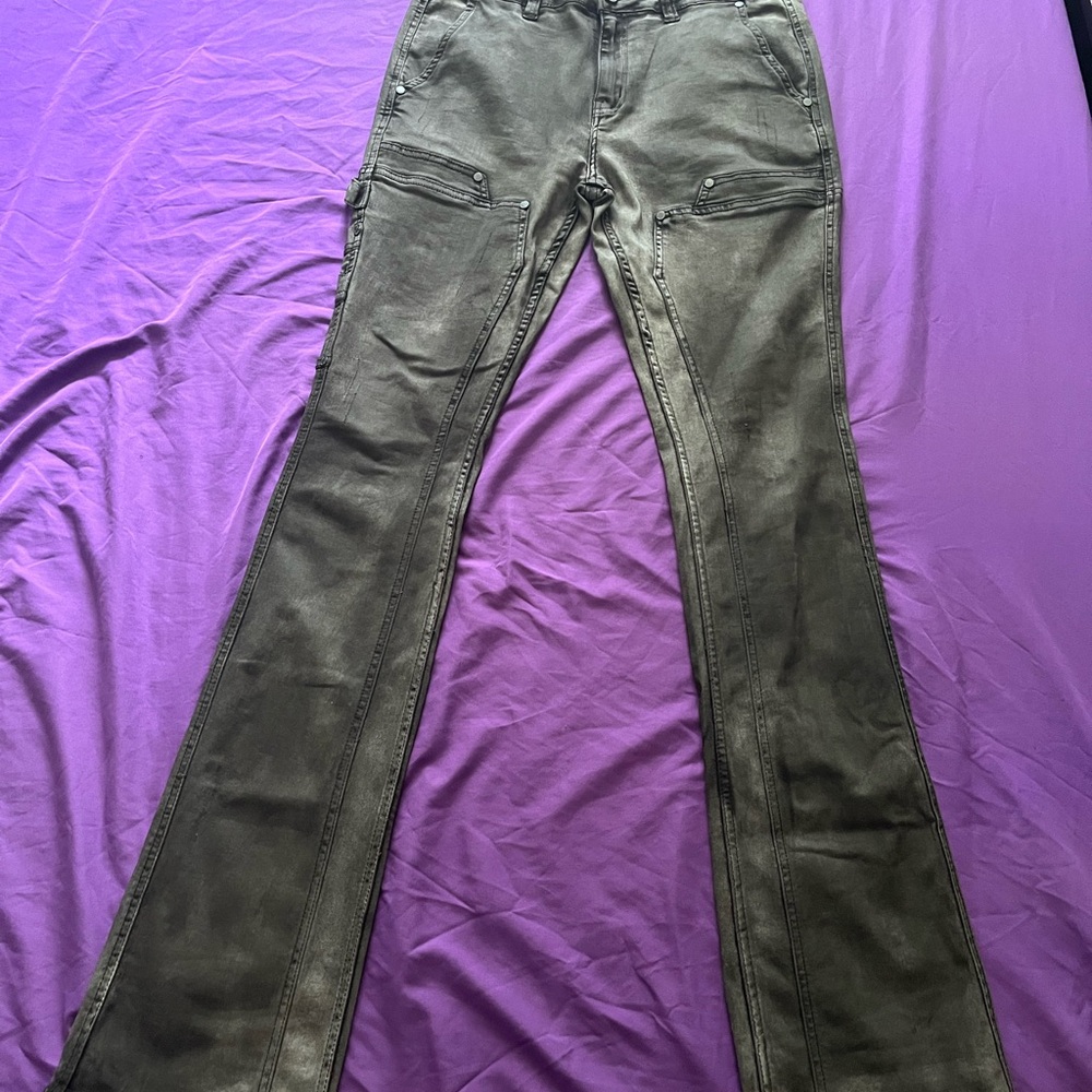 Serenede Dark Grey Flared Jeans